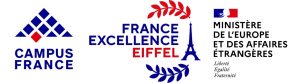 logo campus france, bourse eiffel, ministère de l'europe et des affaires étrangères